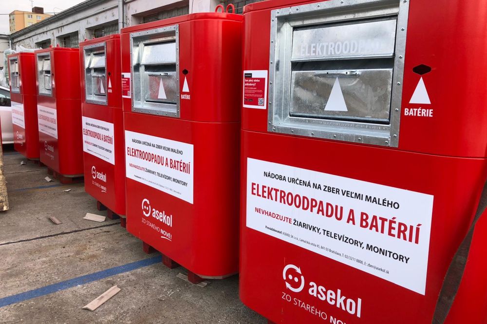 Zber elektroodpadu rastie aj vďaka červeno-bielym kontajnerom
